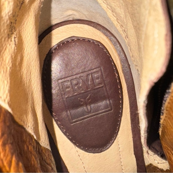 Frye Sophia Braided Peep Toe Booties - Picture 12 of 16